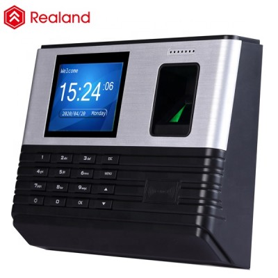 Biometric time attendance system with contactless card punch verification for employee tracking attendance Realand A-L355