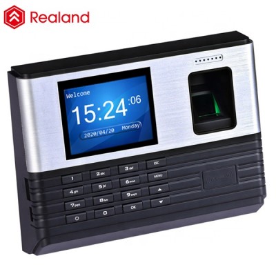 Realand A-L355 Biometric time attendance Terminal with WIFI and external belling for employee tracking attendance