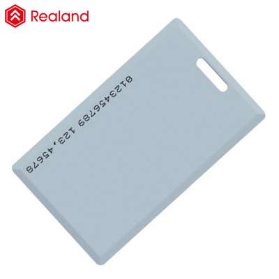 Realand PVC RFID Card 125KHZ for Access Control Time Attendance Blank Card Thick